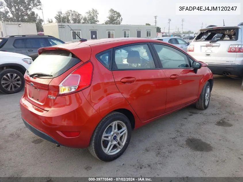 3FADP4EJ4JM120247 2018 Ford Fiesta Se