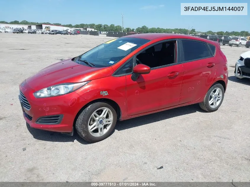 2018 Ford Fiesta Se VIN: 3FADP4EJ5JM144007 Lot: 39777513