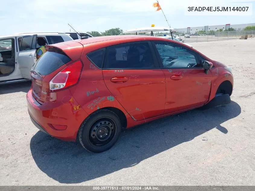 2018 Ford Fiesta Se VIN: 3FADP4EJ5JM144007 Lot: 39777513