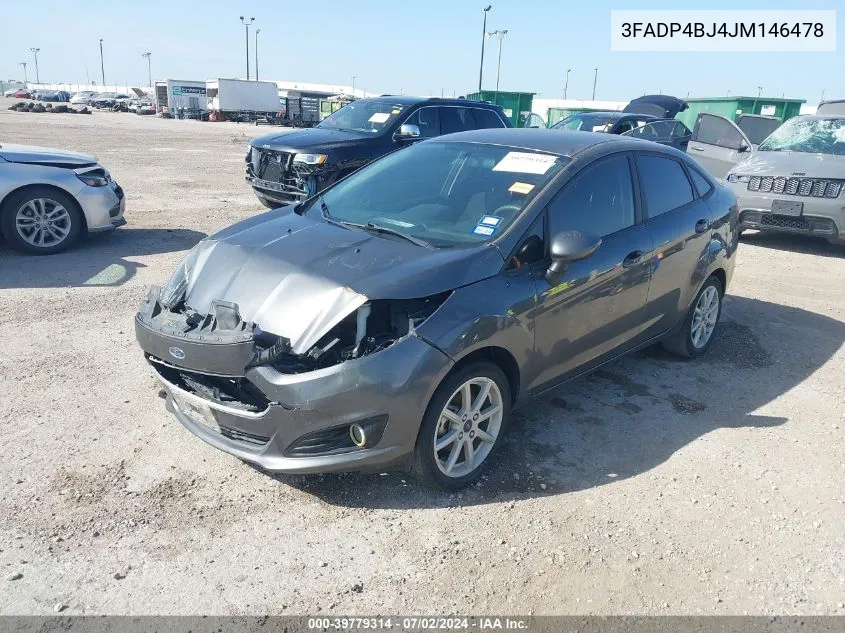 2018 Ford Fiesta Se VIN: 3FADP4BJ4JM146478 Lot: 39779314