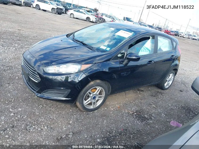 3FADP4EJ1JM118522 2018 Ford Fiesta Se