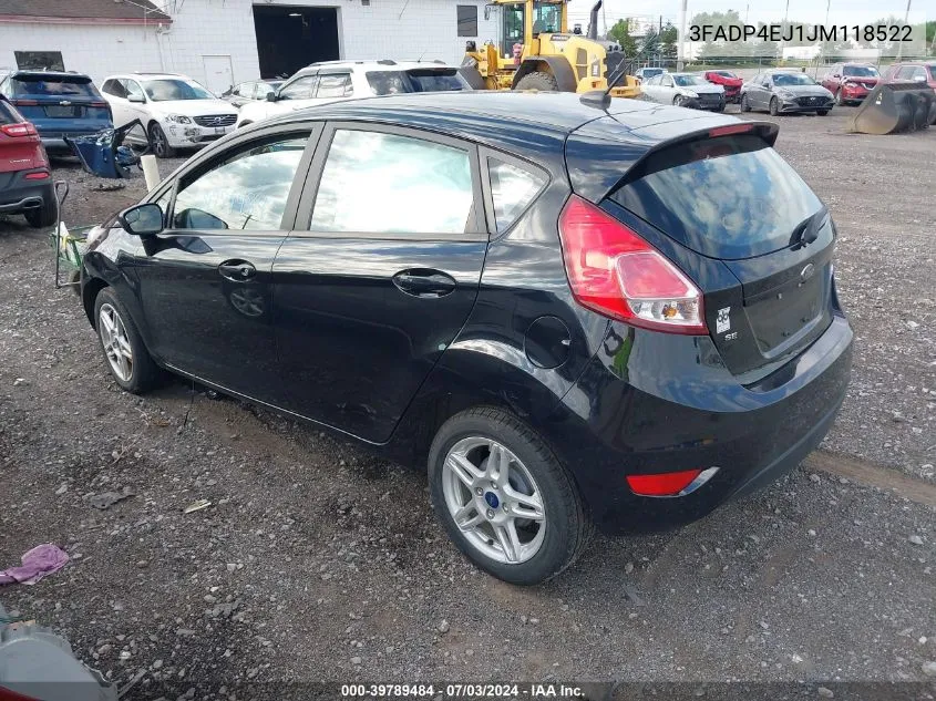 3FADP4EJ1JM118522 2018 Ford Fiesta Se