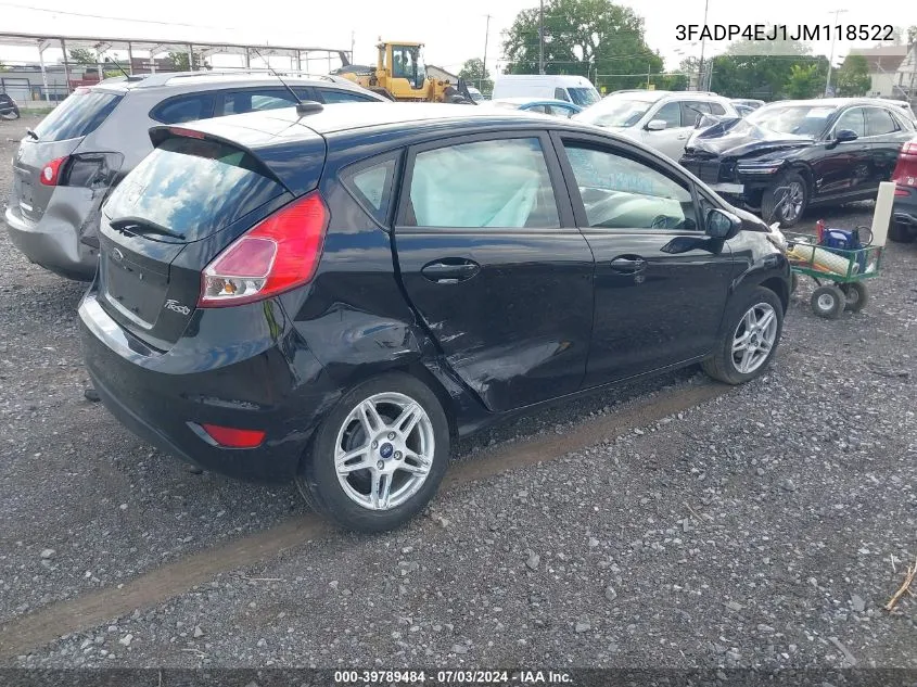 3FADP4EJ1JM118522 2018 Ford Fiesta Se