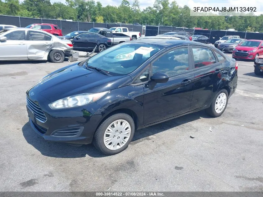 2018 Ford Fiesta S VIN: 3FADP4AJ8JM133492 Lot: 39814522