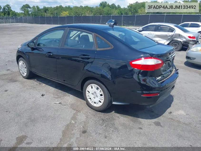 2018 Ford Fiesta S VIN: 3FADP4AJ8JM133492 Lot: 39814522