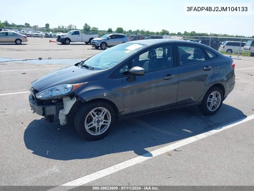 2018 Ford Fiesta Se VIN: 3FADP4BJ2JM104133 Lot: 39823609