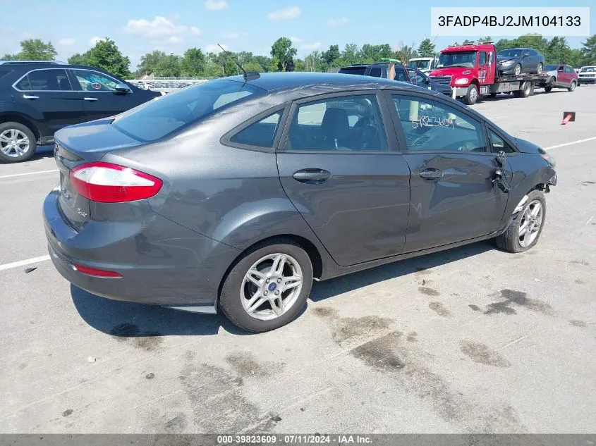 2018 Ford Fiesta Se VIN: 3FADP4BJ2JM104133 Lot: 39823609