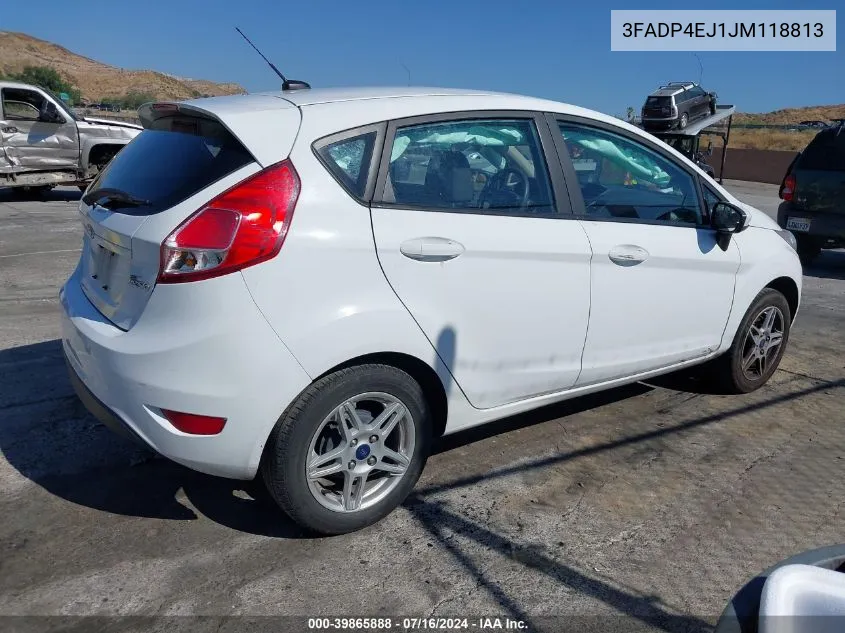 2018 Ford Fiesta Se VIN: 3FADP4EJ1JM118813 Lot: 39865888