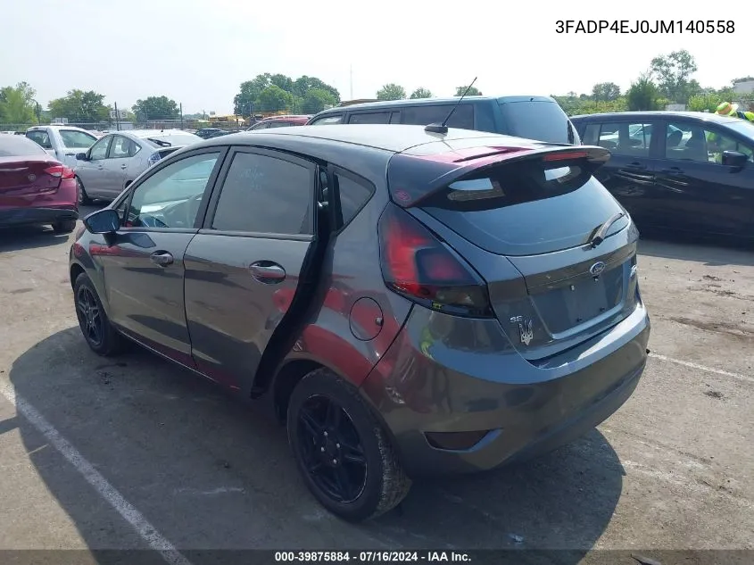 2018 Ford Fiesta Se VIN: 3FADP4EJ0JM140558 Lot: 39875884