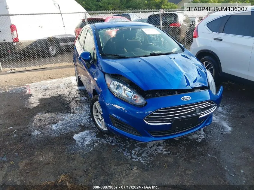 2018 Ford Fiesta Se VIN: 3FADP4EJ9JM136007 Lot: 39879057