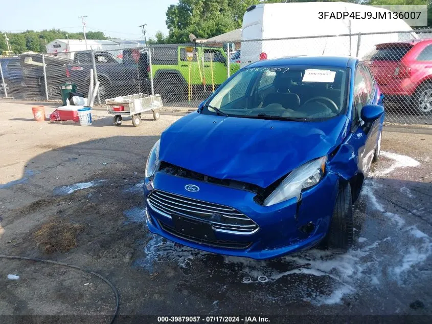 3FADP4EJ9JM136007 2018 Ford Fiesta Se