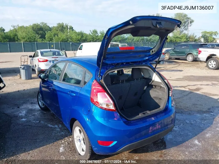 3FADP4EJ9JM136007 2018 Ford Fiesta Se