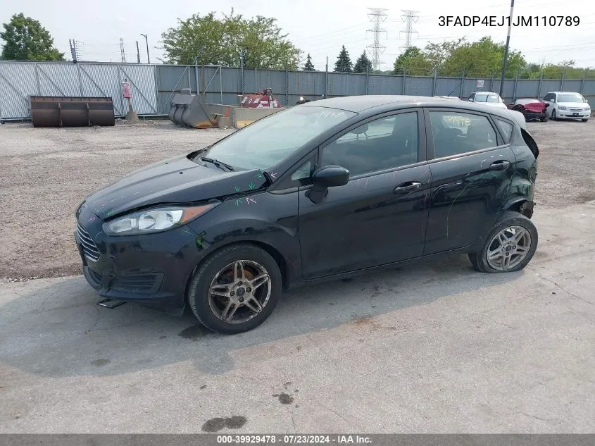 3FADP4EJ1JM110789 2018 Ford Fiesta Se