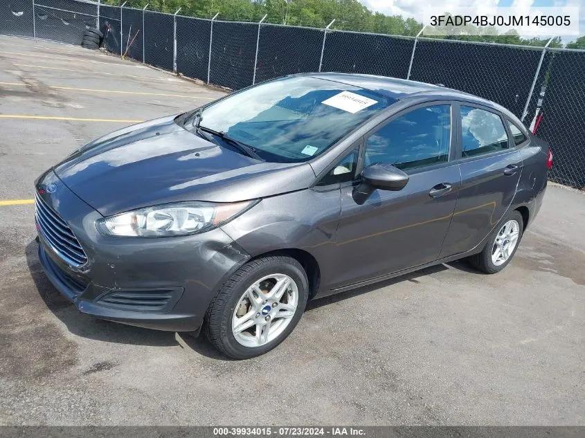 2018 Ford Fiesta Se VIN: 3FADP4BJ0JM145005 Lot: 39934015