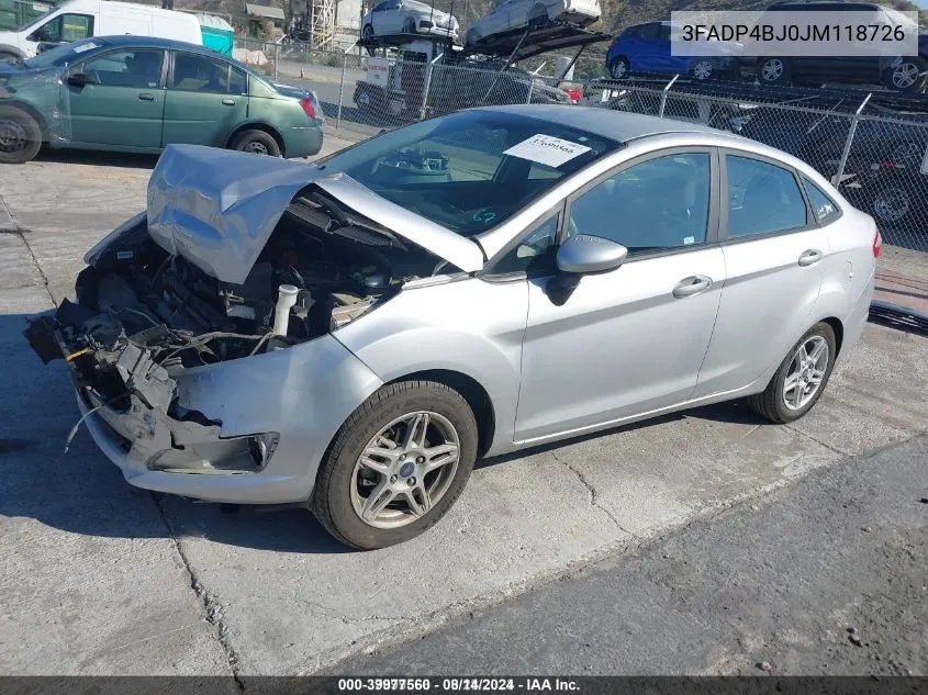 3FADP4BJ0JM118726 2018 Ford Fiesta Se