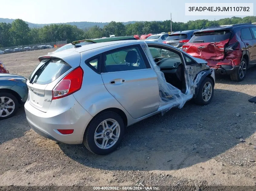 2018 Ford Fiesta Se VIN: 3FADP4EJ9JM110782 Lot: 40029052