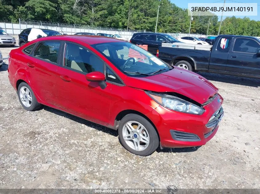 3FADP4BJ9JM140191 2018 Ford Fiesta Se