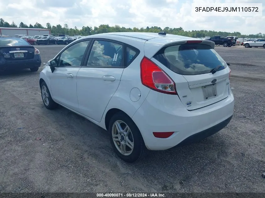 2018 Ford Fiesta Se VIN: 3FADP4EJ9JM110572 Lot: 40090071