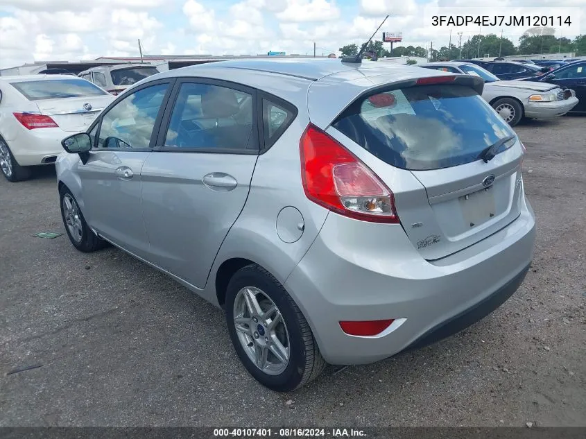 3FADP4EJ7JM120114 2018 Ford Fiesta Se