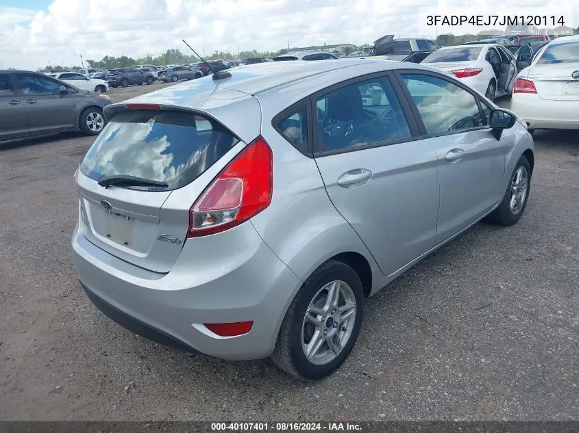 3FADP4EJ7JM120114 2018 Ford Fiesta Se