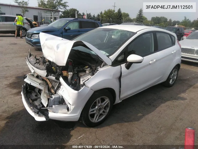 2018 Ford Fiesta Se VIN: 3FADP4EJ7JM112501 Lot: 40117639