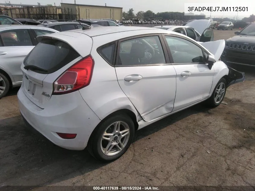 3FADP4EJ7JM112501 2018 Ford Fiesta Se