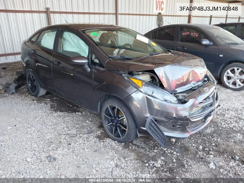 3FADP4BJ3JM140848 2018 Ford Fiesta Se