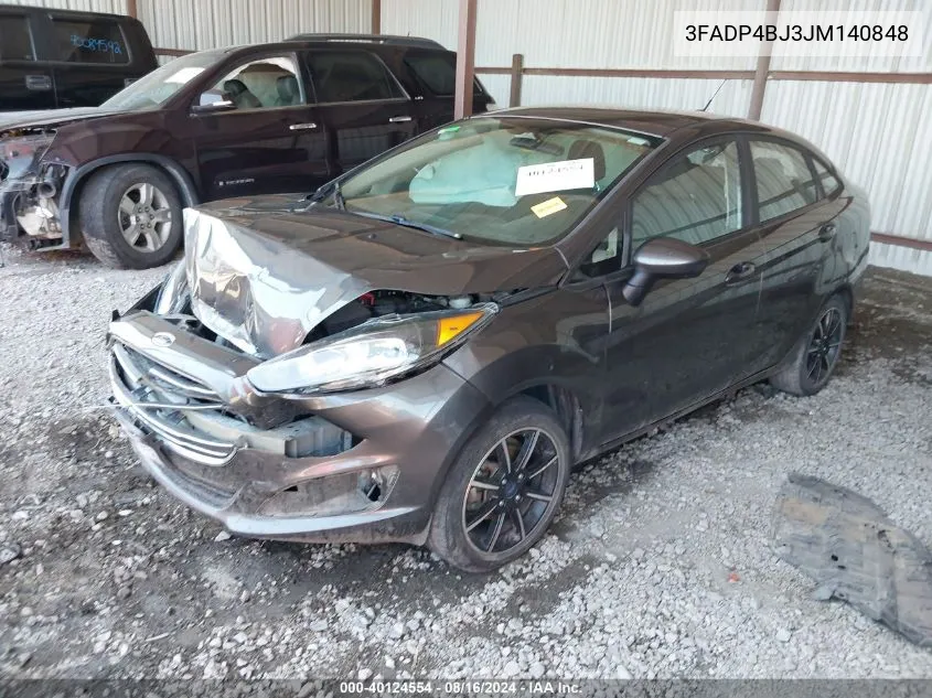 2018 Ford Fiesta Se VIN: 3FADP4BJ3JM140848 Lot: 40124554