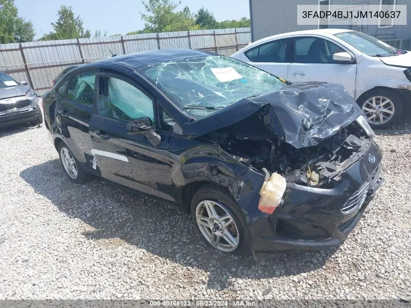 3FADP4BJ1JM140637 2018 Ford Fiesta Se