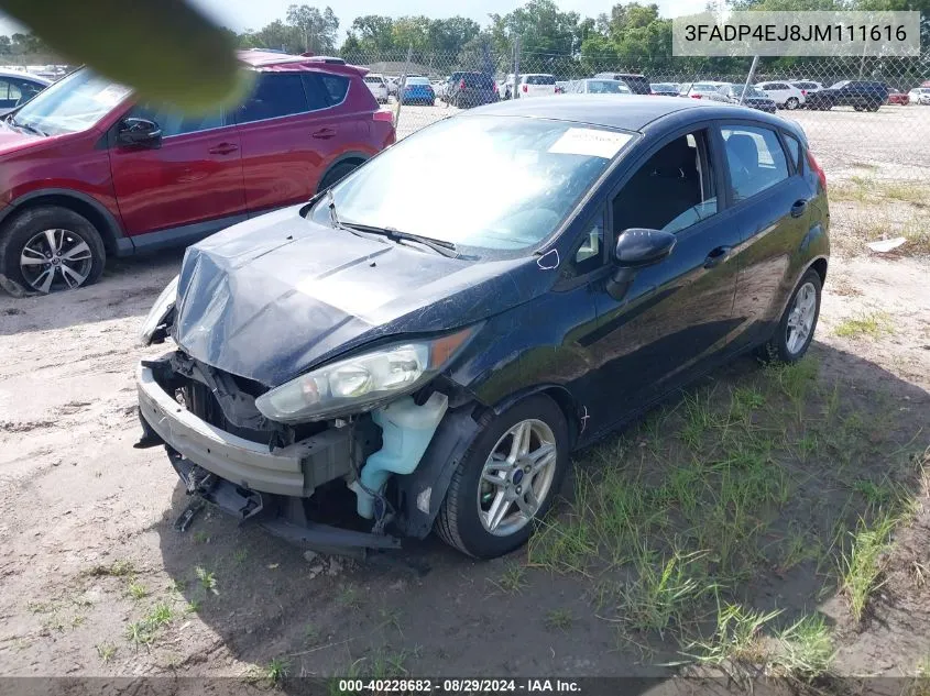 2018 Ford Fiesta Se VIN: 3FADP4EJ8JM111616 Lot: 40228682