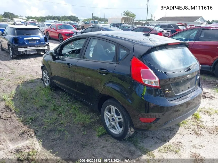 3FADP4EJ8JM111616 2018 Ford Fiesta Se