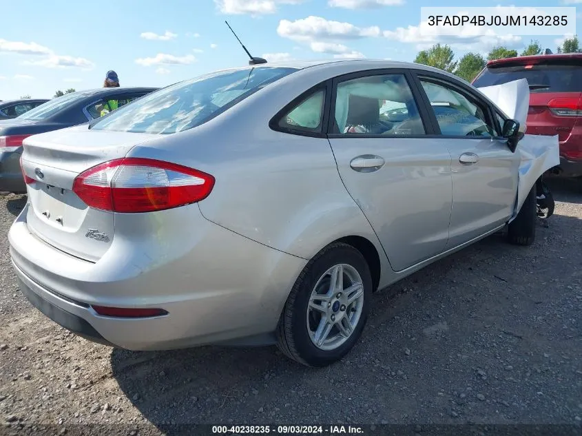 2018 Ford Fiesta Se VIN: 3FADP4BJ0JM143285 Lot: 40238235