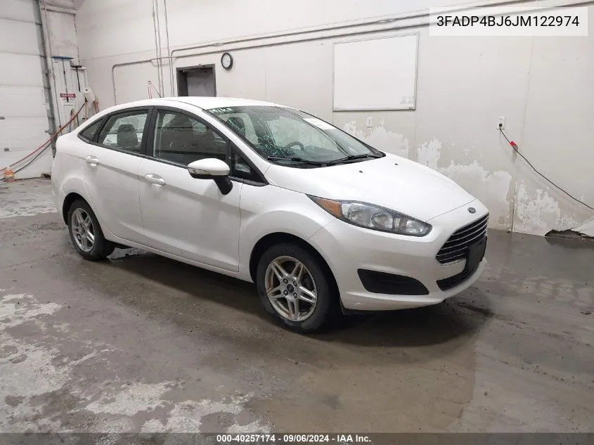 2018 Ford Fiesta Se VIN: 3FADP4BJ6JM122974 Lot: 40257174