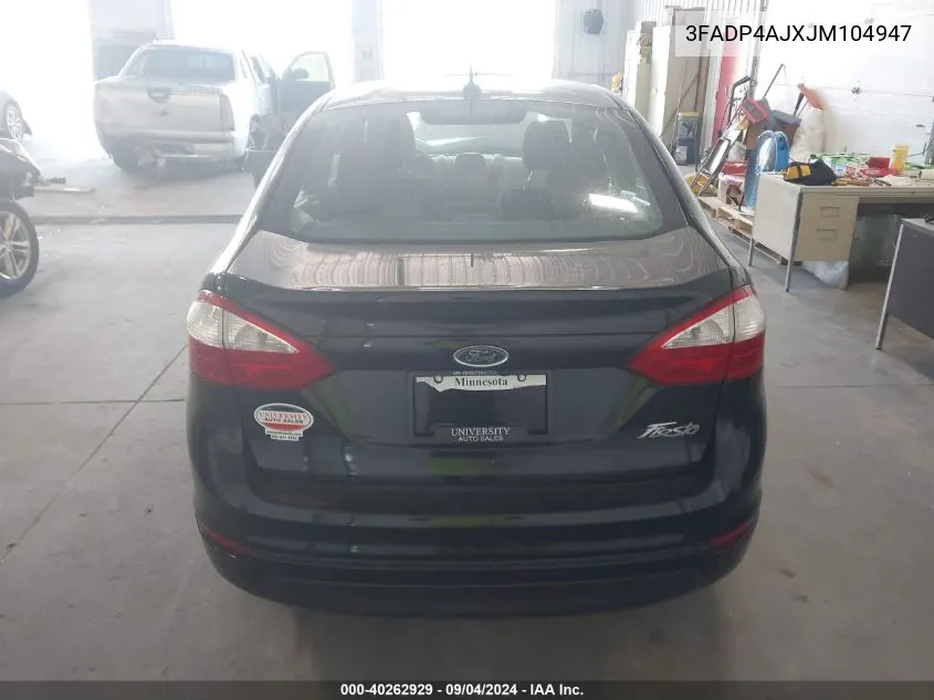 2018 Ford Fiesta S VIN: 3FADP4AJXJM104947 Lot: 40262929