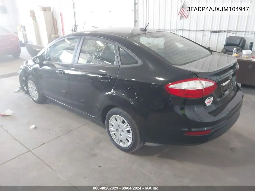 2018 Ford Fiesta S VIN: 3FADP4AJXJM104947 Lot: 40262929