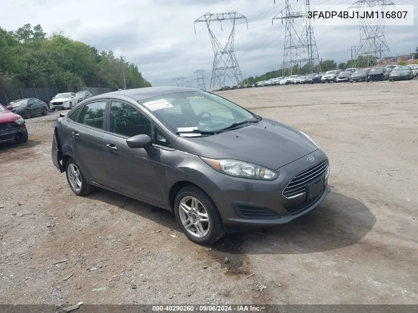 3FADP4BJ1JM116807 2018 Ford Fiesta Se