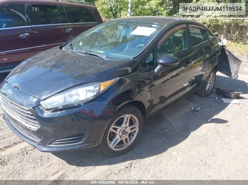 2018 Ford Fiesta Se VIN: 3FADP4BJ7JM119534 Lot: 40322695