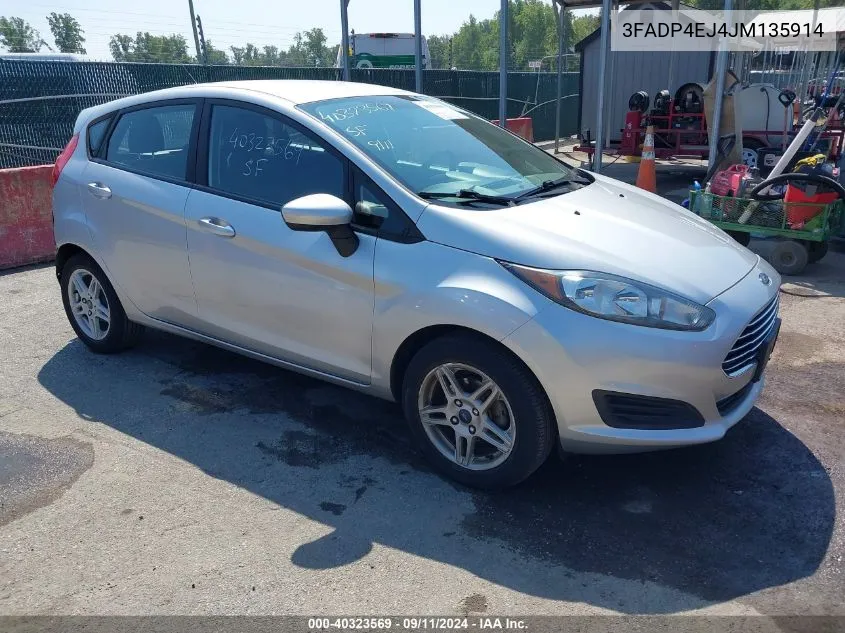 3FADP4EJ4JM135914 2018 Ford Fiesta Se