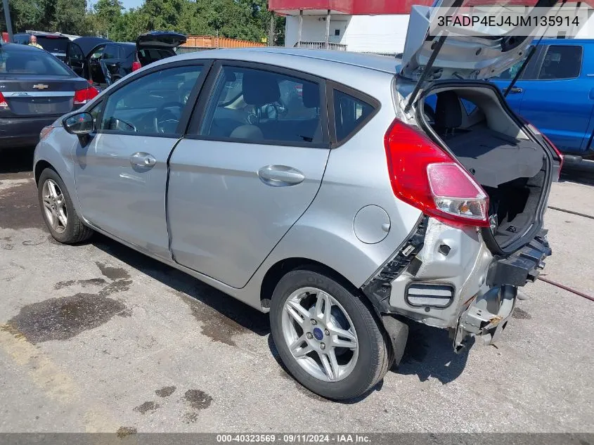 3FADP4EJ4JM135914 2018 Ford Fiesta Se