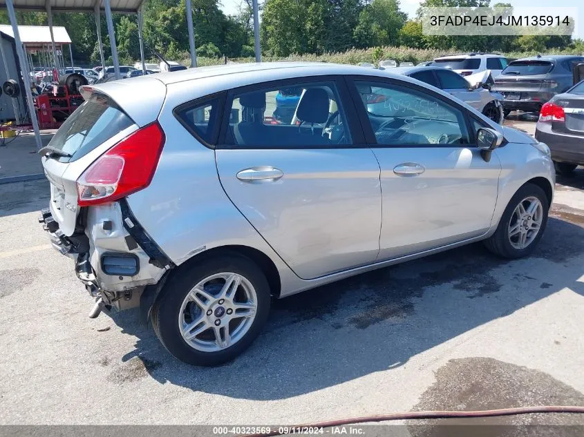 2018 Ford Fiesta Se VIN: 3FADP4EJ4JM135914 Lot: 40323569