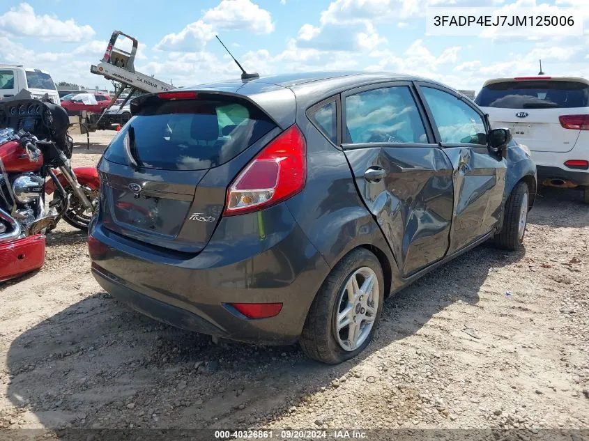 2018 Ford Fiesta Se VIN: 3FADP4EJ7JM125006 Lot: 40326861