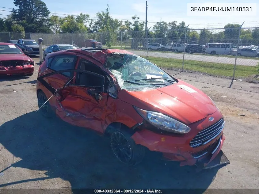 2018 Ford Fiesta Titanium VIN: 3FADP4FJ4JM140531 Lot: 40332364