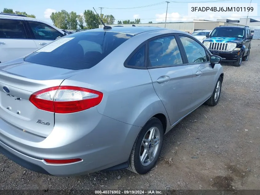 2018 Ford Fiesta Se VIN: 3FADP4BJ6JM101199 Lot: 40376902