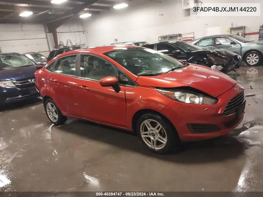 2018 Ford Fiesta Se VIN: 3FADP4BJXJM144220 Lot: 40394747