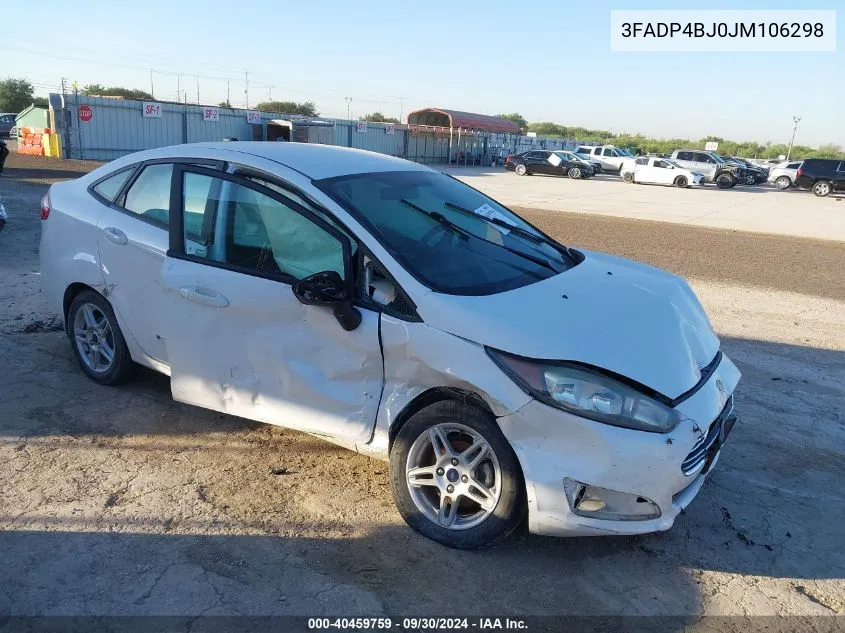 3FADP4BJ0JM106298 2018 Ford Fiesta Se