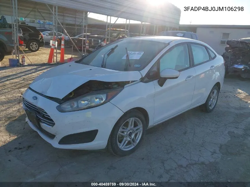 2018 Ford Fiesta Se VIN: 3FADP4BJ0JM106298 Lot: 40459759