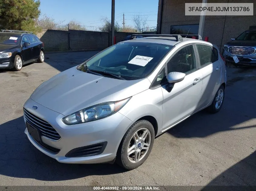 3FADP4EJ0JM133786 2018 Ford Fiesta Se