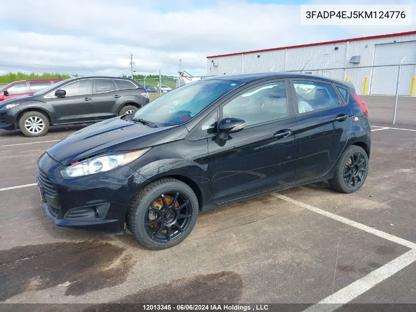 2019 Ford Fiesta Se VIN: 3FADP4EJ5KM124776 Lot: 12013345