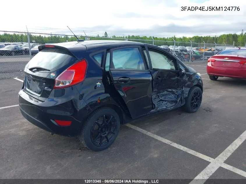 3FADP4EJ5KM124776 2019 Ford Fiesta Se