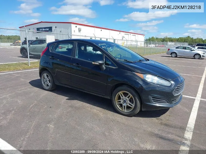 2019 Ford Fiesta Se VIN: 3FADP4EJ2KM128218 Lot: 12093389